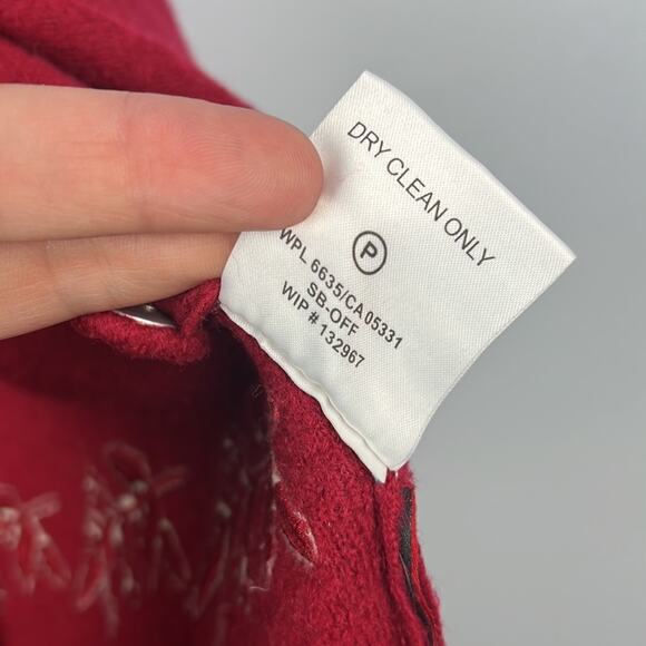 Woolrich XS vintage wool mistletoe embroidered swing vest - Picture 5 of 9